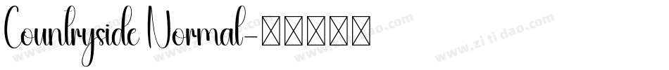 Countryside Normal字体转换